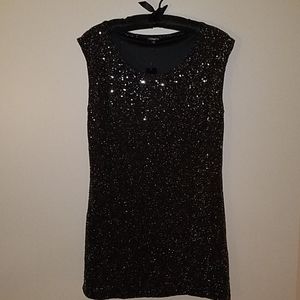 EXPRESS black sparkle dress *